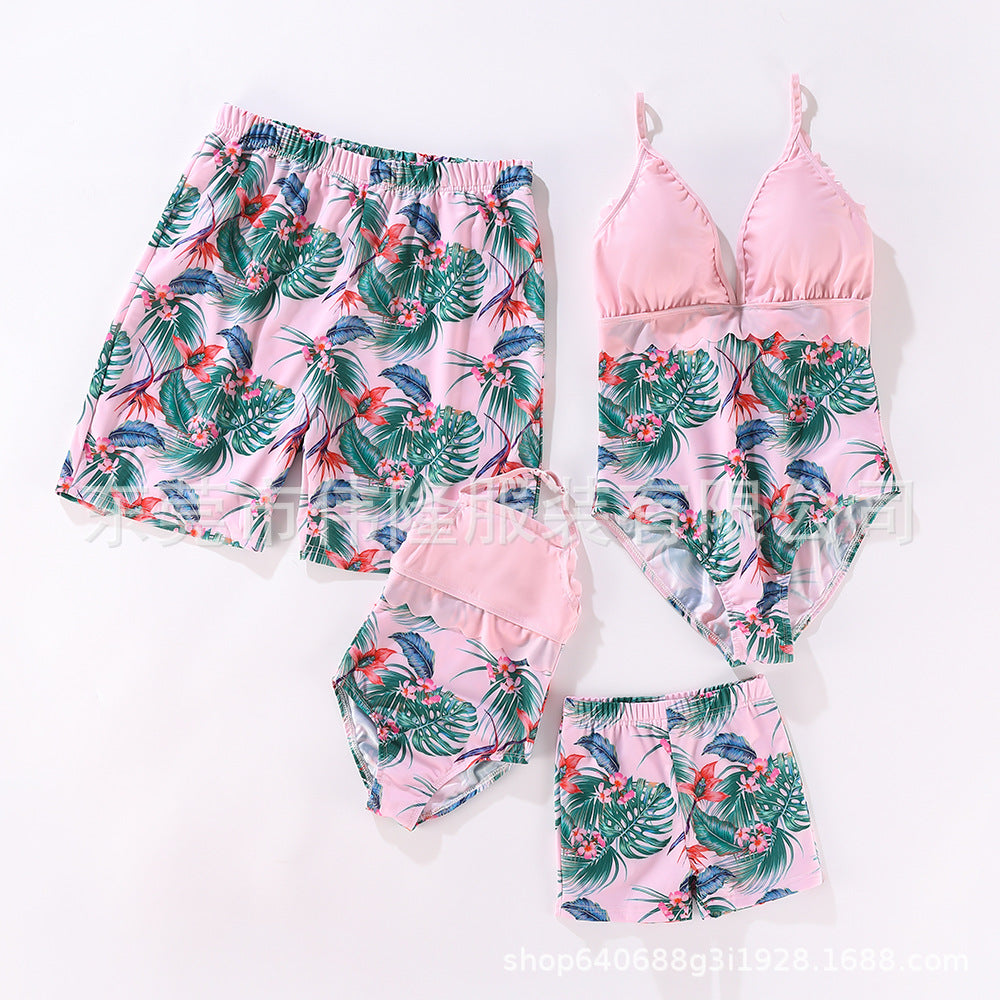 Wholesale Pink Polyester Home Swimwear